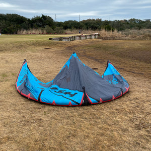 USED 2018/19 Naish Boxer Kite-8m-Blue/Grey