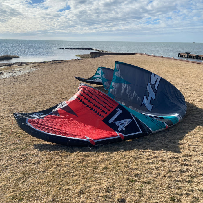 USED 2020 Naish Pivot Kite-14m-Grey/Teal/Red