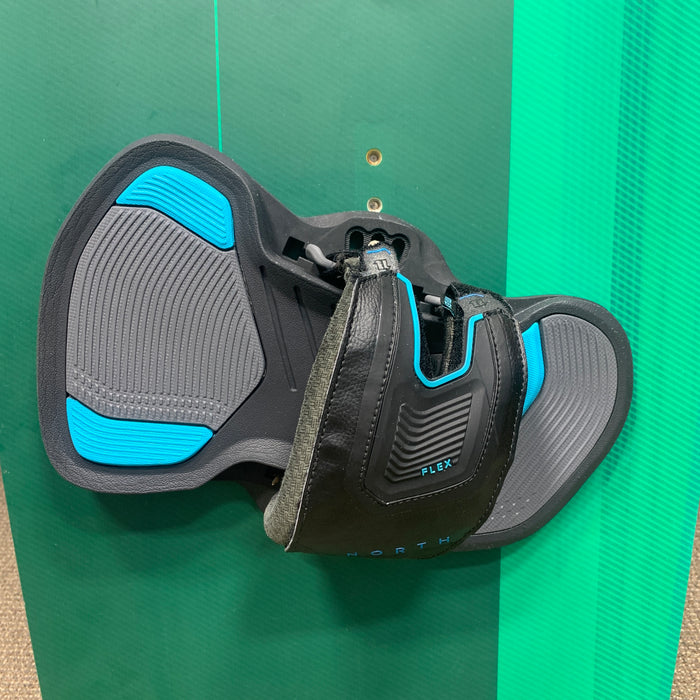 USED 2022 North Trace Kiteboard-145cm w/Straps-Marine Grn