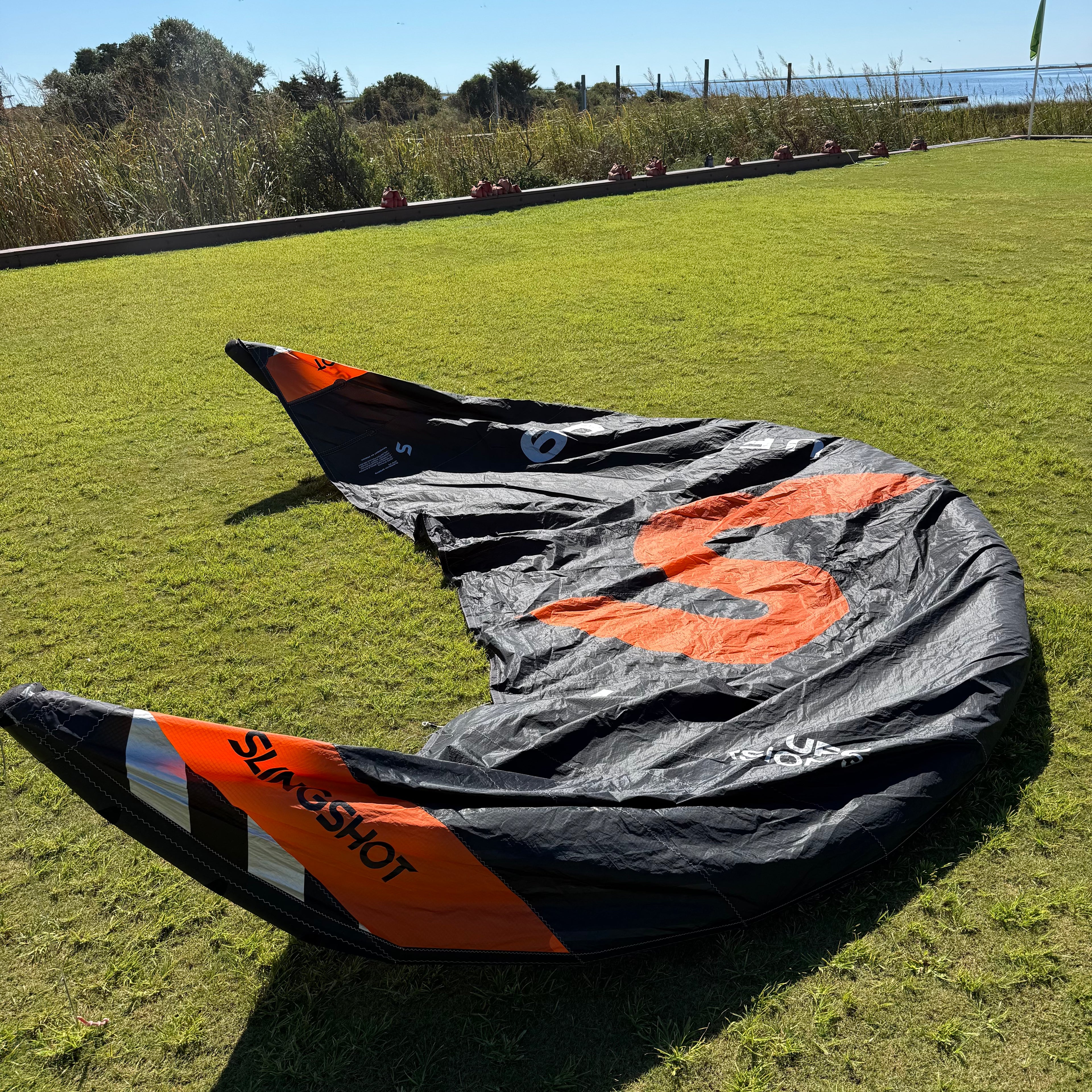 USED Slingshot UFO V3 Kite-9m-Black/Orange