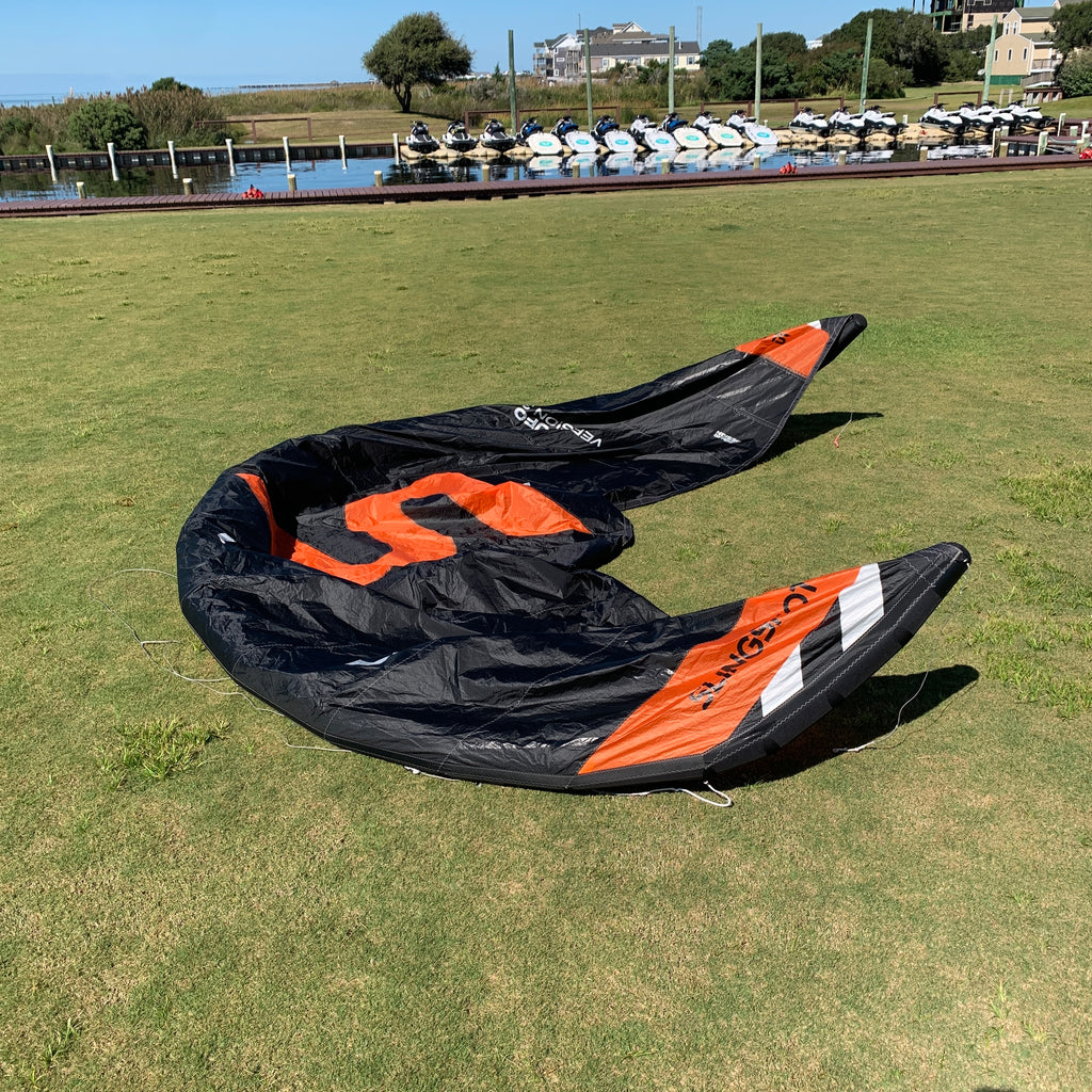USED Slingshot UFO V3 Kite-8m-Black/Orange