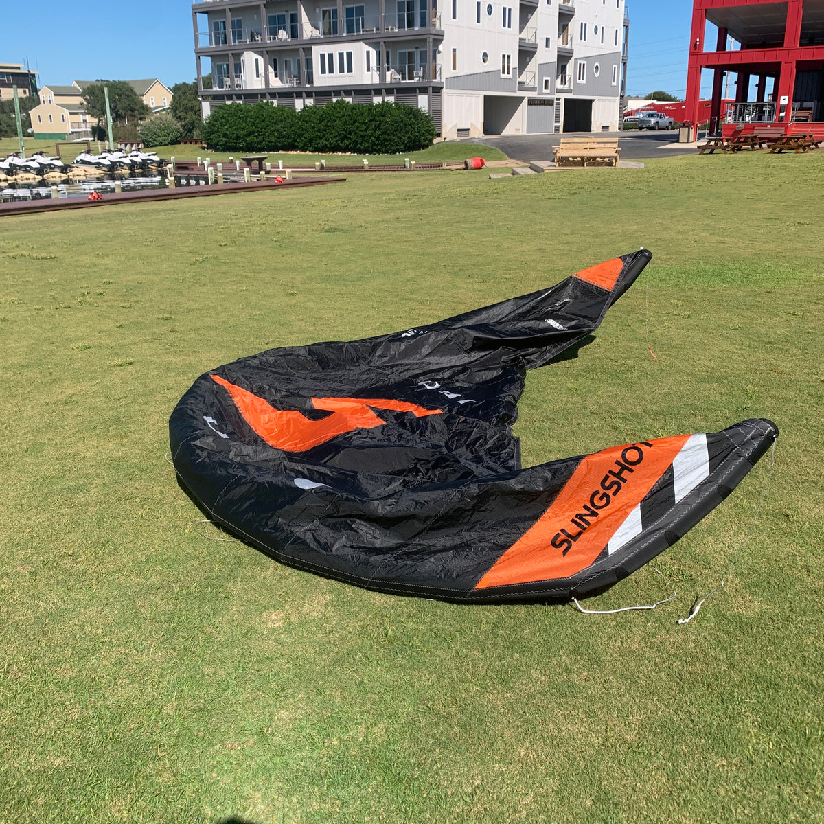 USED Slingshot UFO V3 Kite-7m-Black/Orange