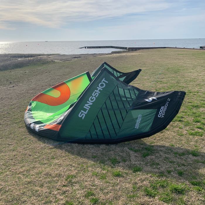 USED Slingshot Code V2 Kite-Green-10m