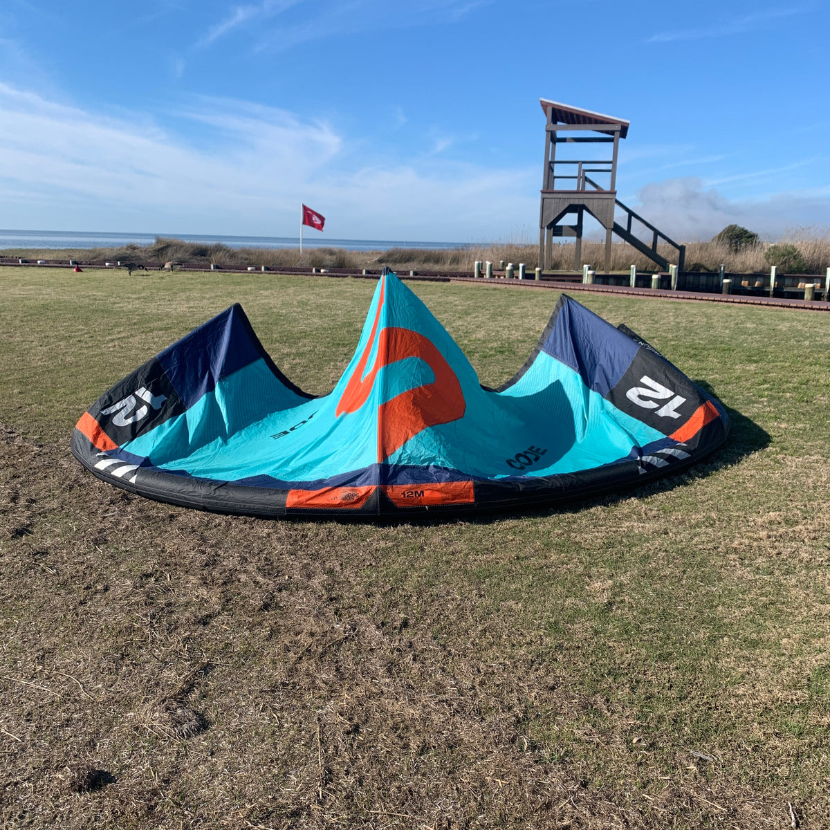 USED Slingshot Code V2 Kite-Blue-12m