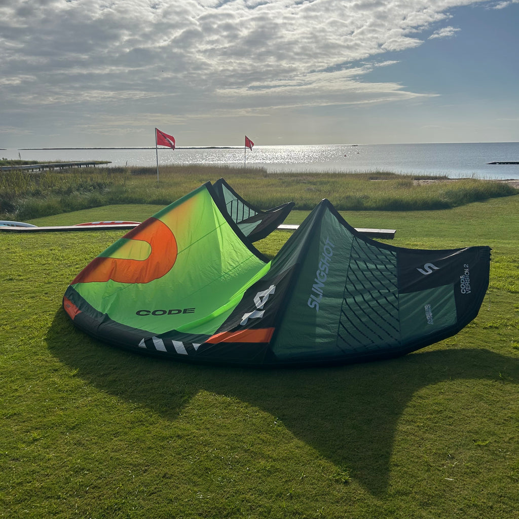USED Slingshot Code V2 Kite-Green-14m