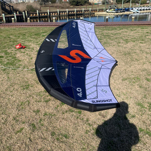 USED Slingshot SlingWing V5 Wing-Blue-4m— Alternate View