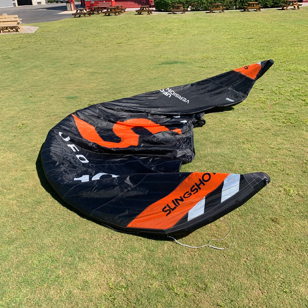 USED Slingshot UFO V3 Kite-10m-Black/Orange
