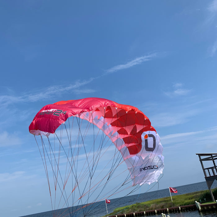 USED Ozone Pocket Rocket Parawing-Red/White-2.4m