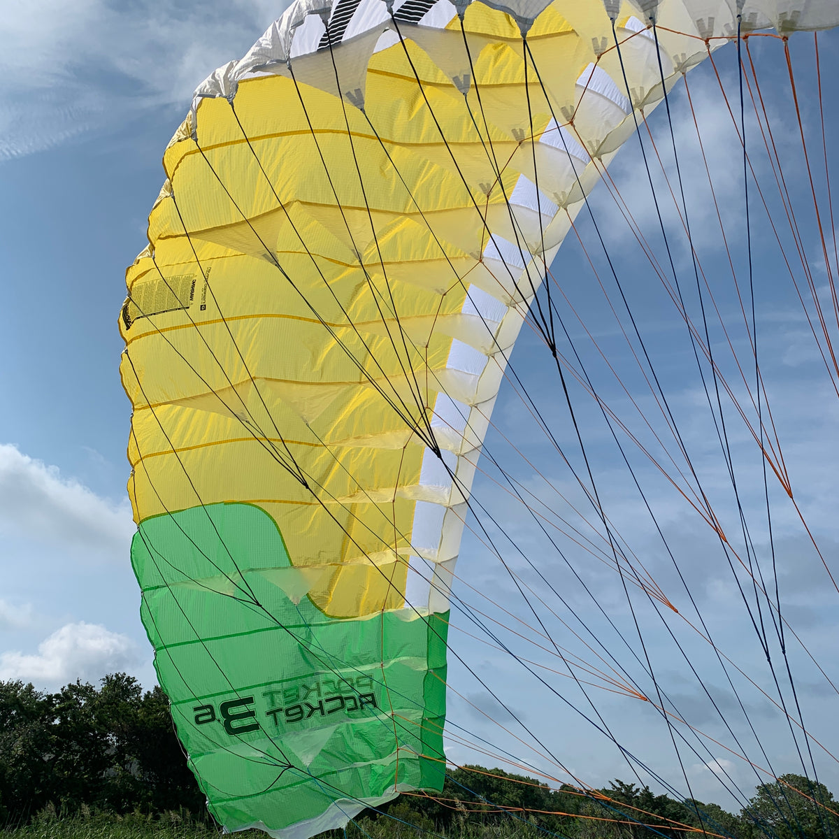USED Ozone Pocket Rocket Parawing-Yellow/Green-3.6m