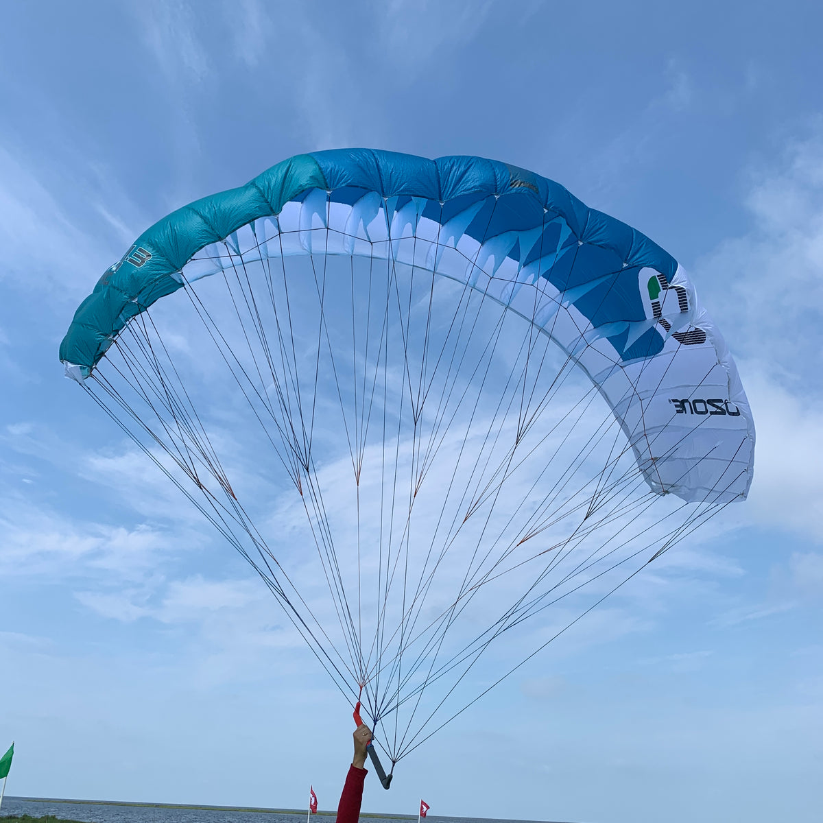 USED Ozone Pocket Rocket Parawing-Marine Blue/Emerald-4.3m