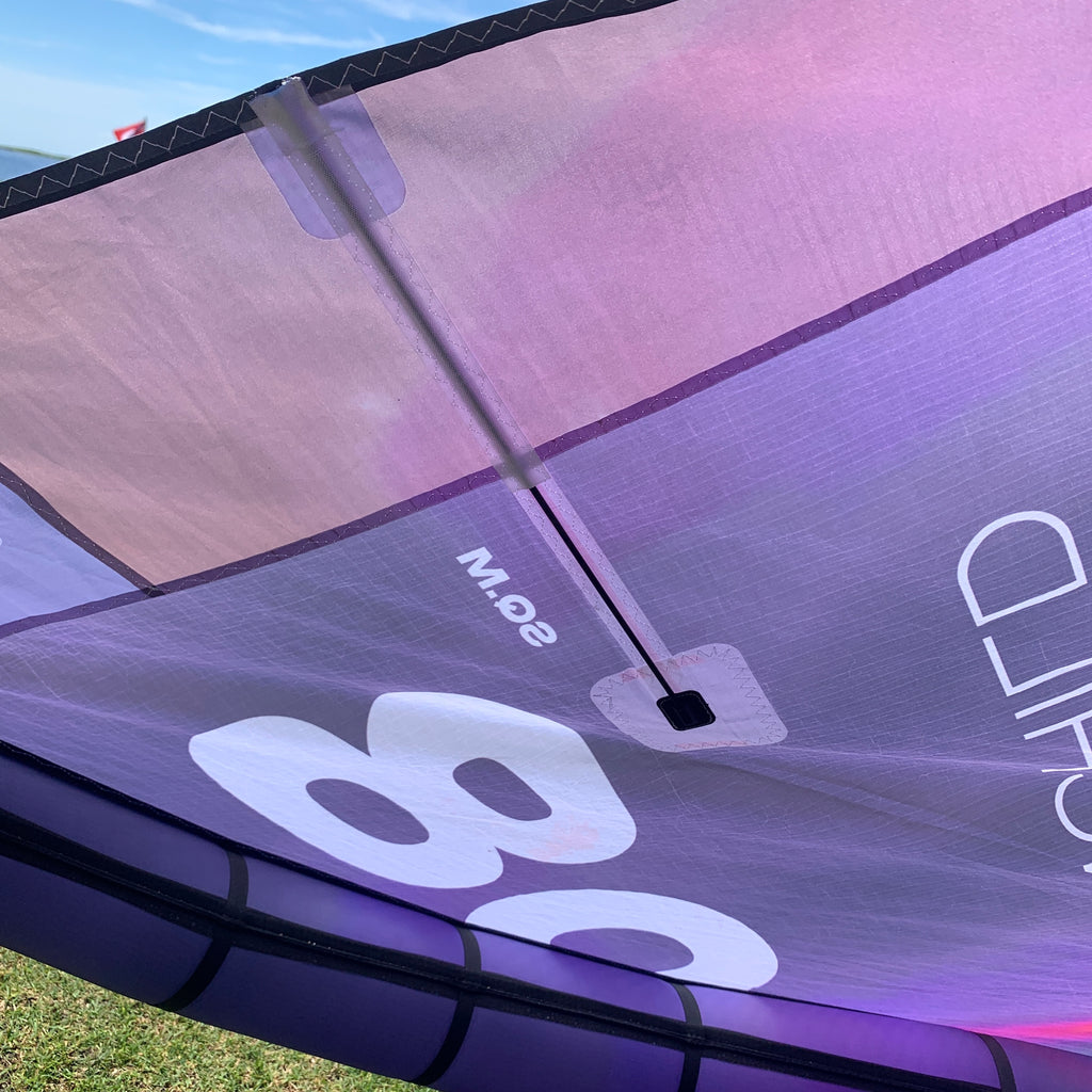 USED F-One Trigger V2 Brainchild Kite-Heatmap-8m