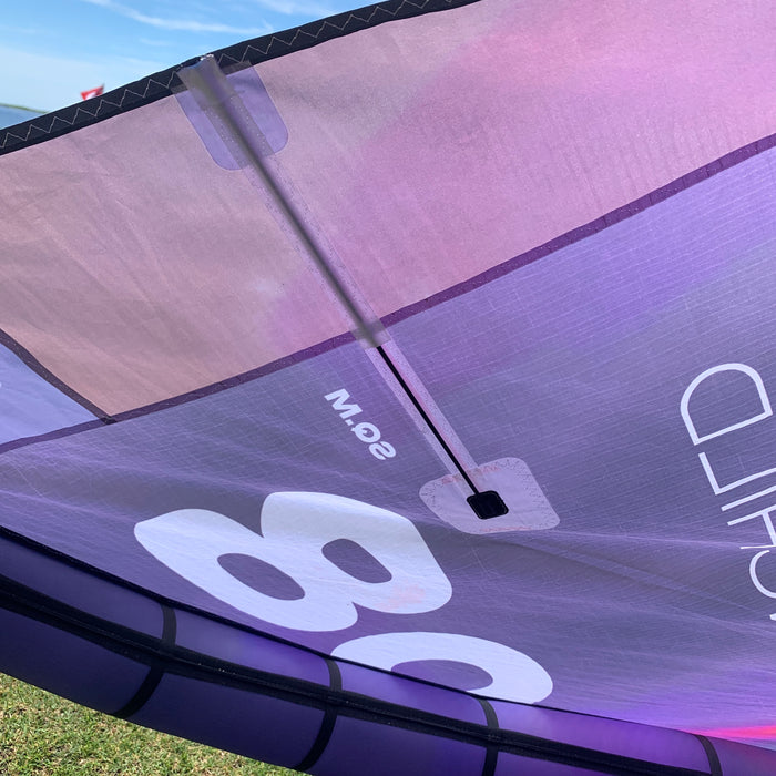 USED F-One Trigger V2 Brainchild Kite-Heatmap-8m