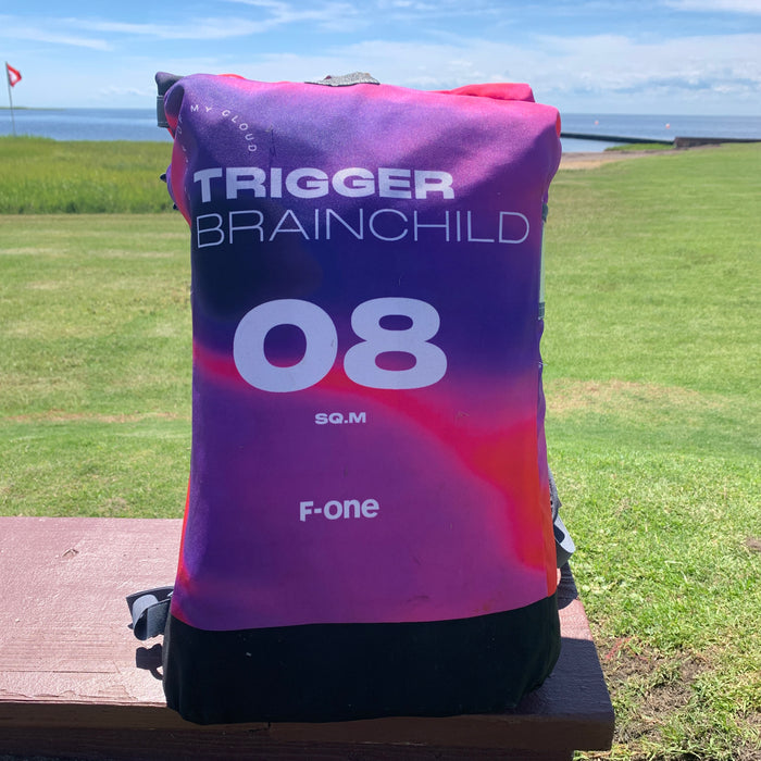 USED F-One Trigger V2 Brainchild Kite-Heatmap-8m