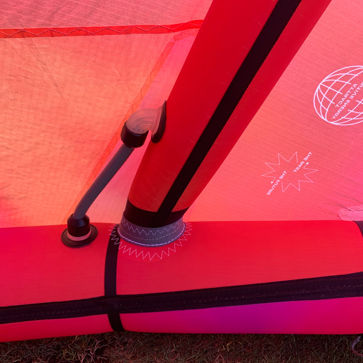 USED F-One Trigger V2 Brainchild Kite-Heatmap-8m