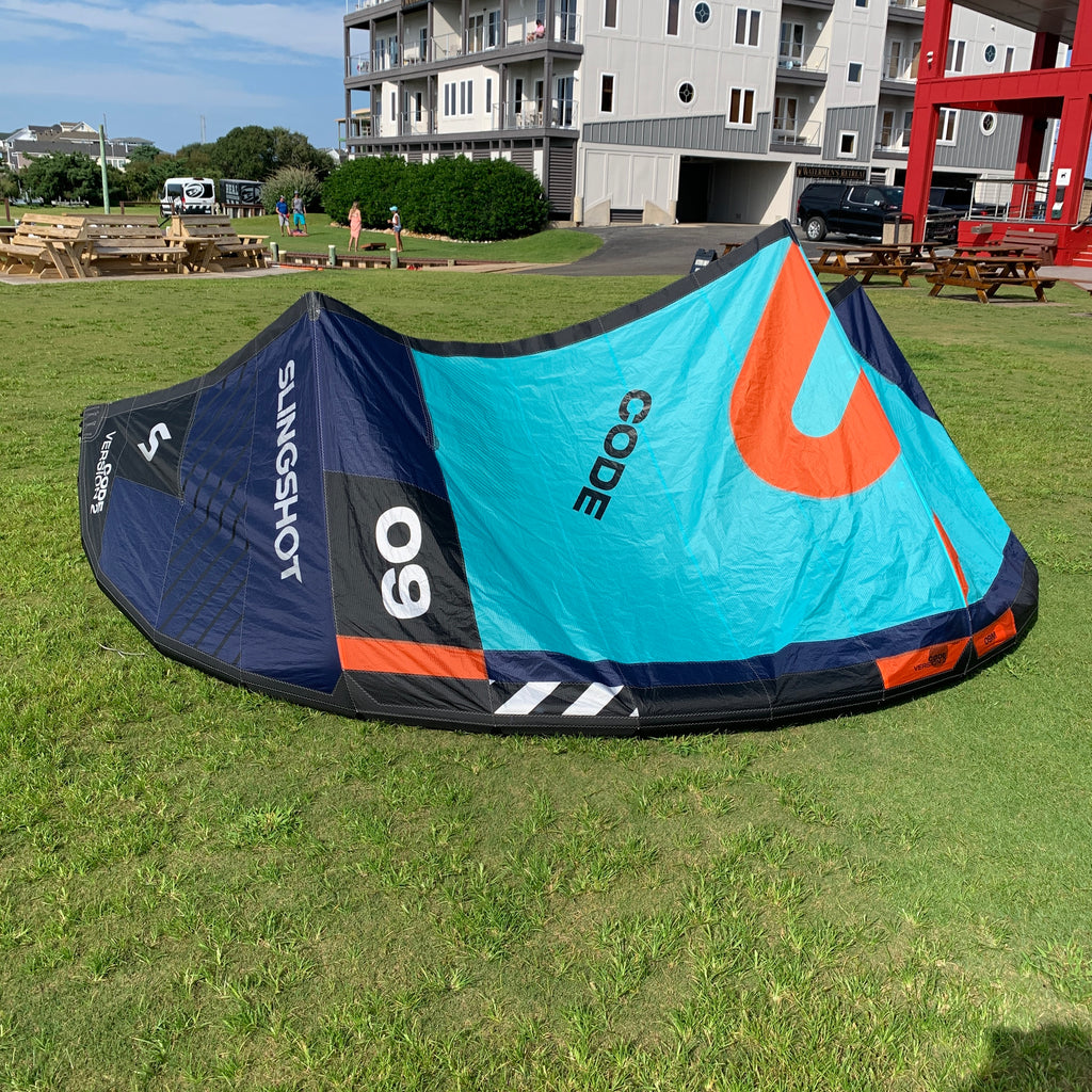 USED Slingshot Code V2 Kite-Blue-9m