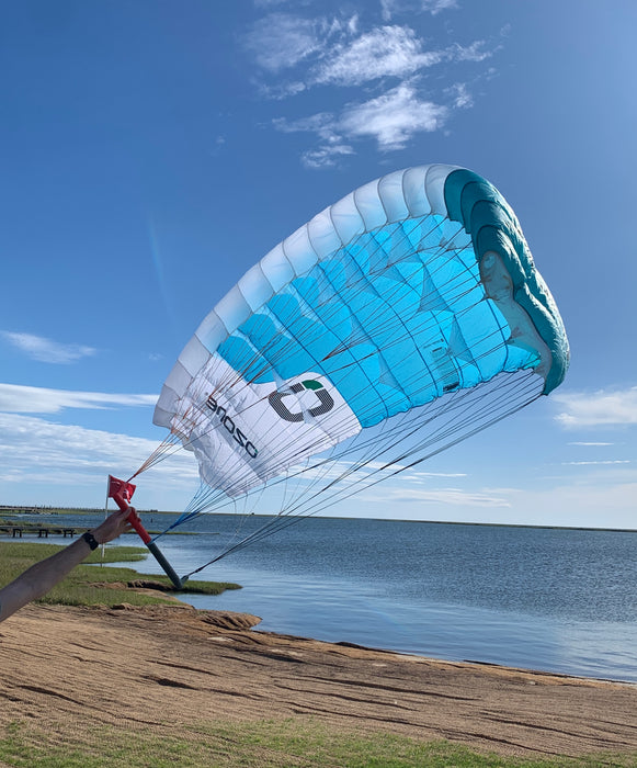 USED Ozone Pocket Rocket Parawing-Blue/Green-3m