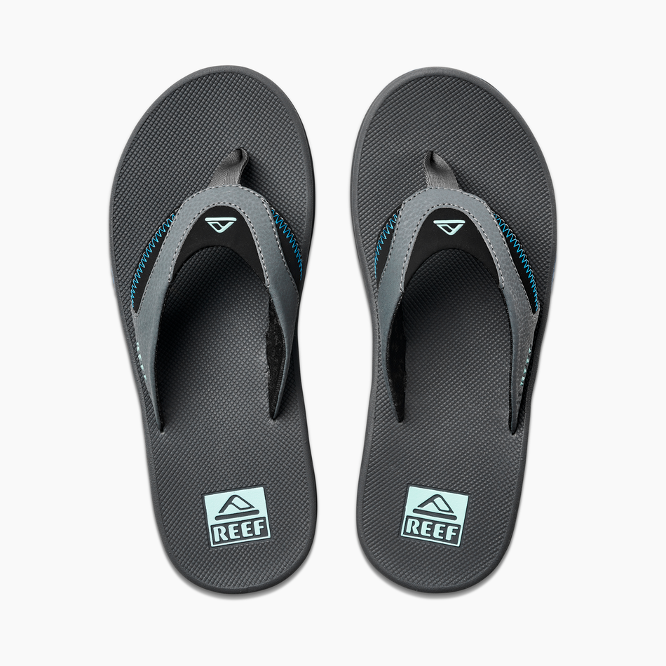 REEF Fanning Sandal-Gunmetal/Ocean