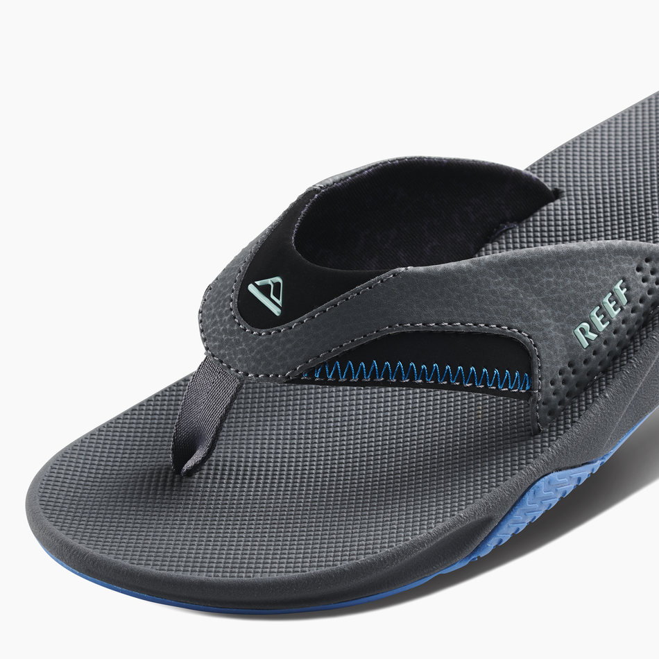 REEF Fanning Sandal-Gunmetal/Ocean