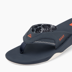 REEF Fanning Sandal-Navy/Orange Tropic