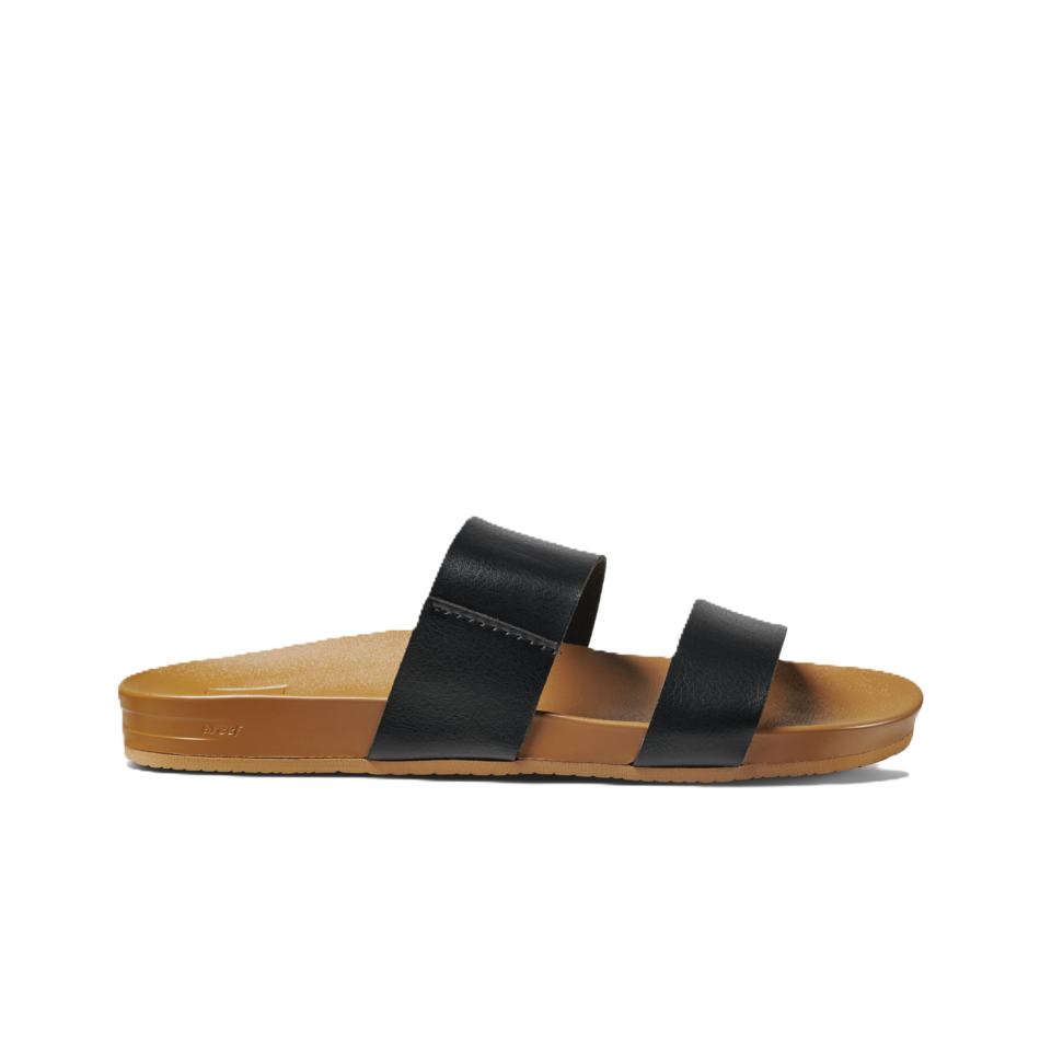 REEF Cushion Vista Sandal-Black/Natural