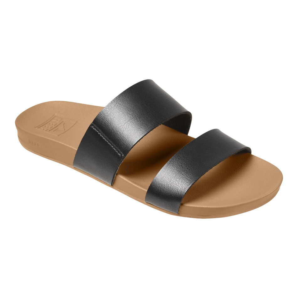 REEF Cushion Vista Sandal-Black/Natural