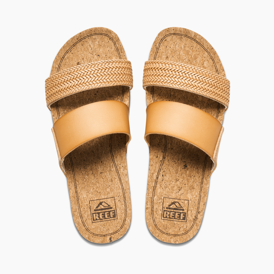 REEF Cushion Vista Hi Sandal-Natural Braid