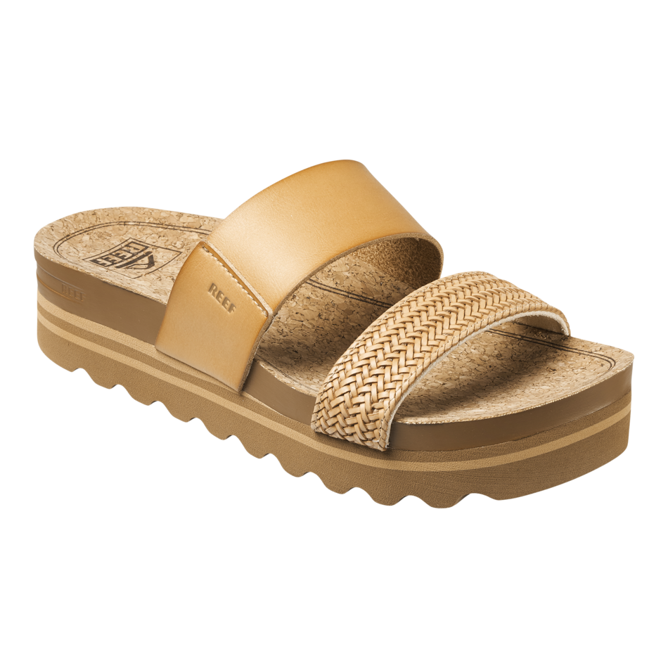 REEF Cushion Vista Hi Sandal-Natural Braid