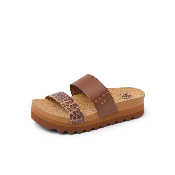 REEF Cushion Vista Hi Sandal-Brown/Leopard
