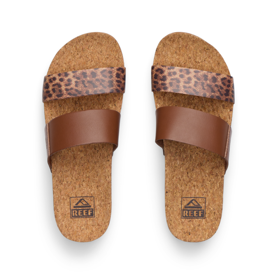 REEF Cushion Vista Hi Sandal-Brown/Leopard