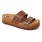 REEF Cushion Vista Hi Sandal-Brown/Leopard