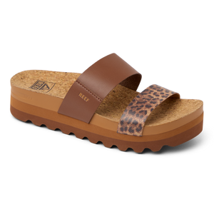 REEF Cushion Vista Hi Sandal-Brown/Leopard