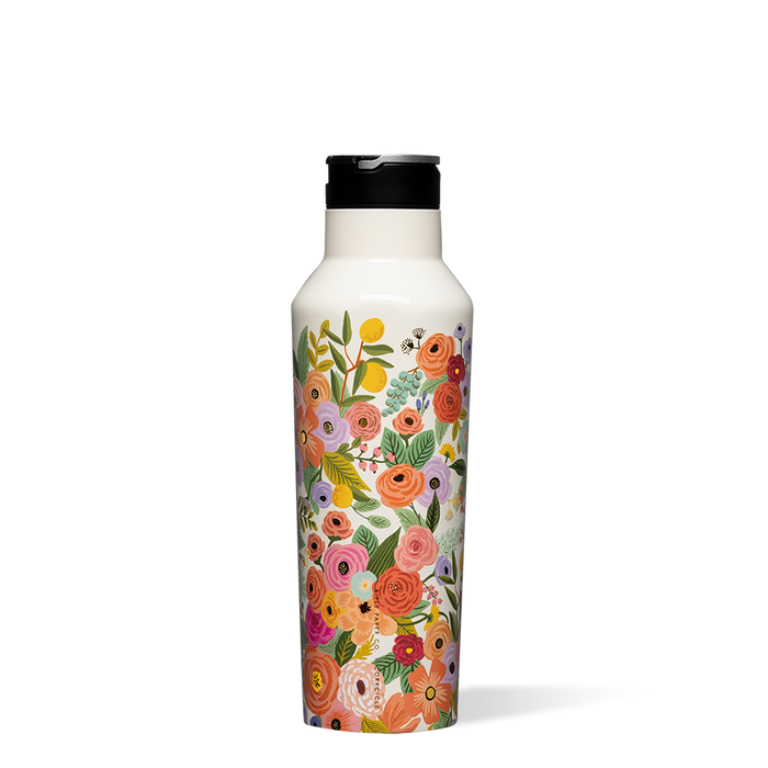Corkcicle x Rifle Paper 20 oz Sport Canteen-Garden Party