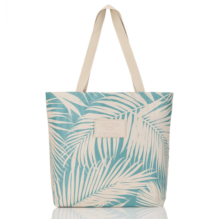 Aloha Collection Areca Reversible Tote Bag-Tide/Sandstone