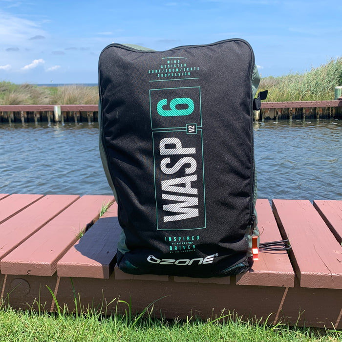 USED Ozone Wasp V2 Wing-Aqua Blue/White-6m