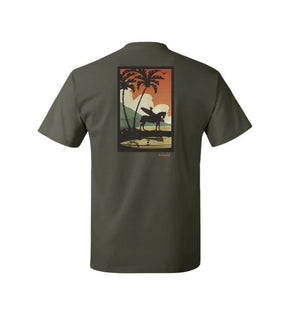 Raw Elements Mike Fields Paniolo Tee-Military Green