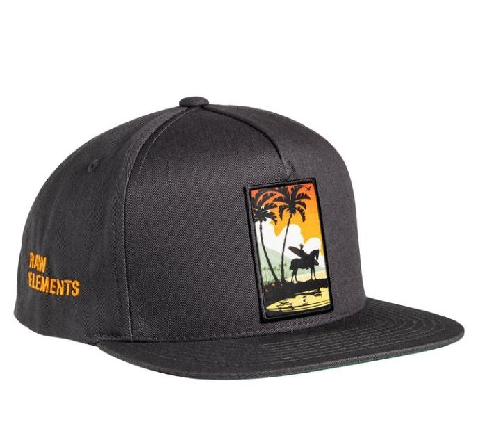 Raw Elements Mike Fields Paniola Surfer Snapback Hat-Grey