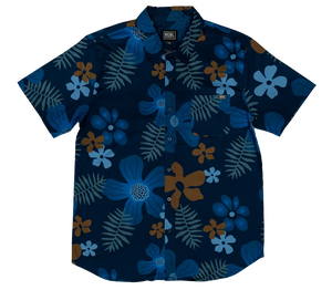 REAL Trip Aloha Shirt-Navy