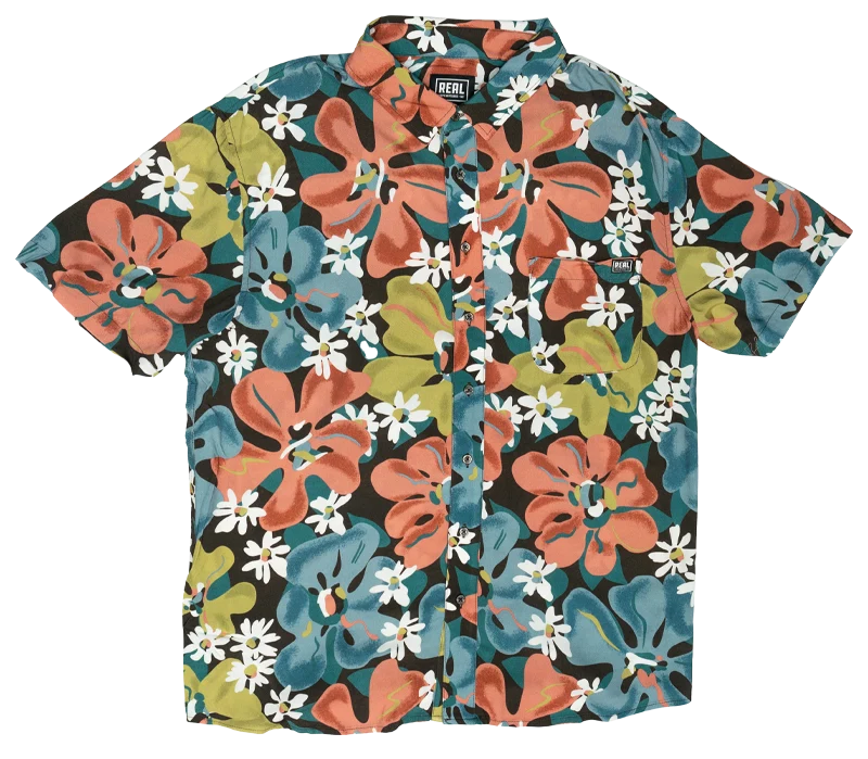 REAL Jabanero S/S Woven Shirt-Brown