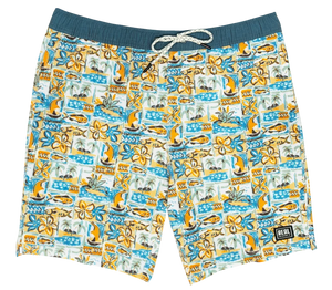 REAL Tapa Tropo Boardshorts-White