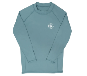 REAL Kids' Nimbus L/S Performance Knit Rashguard-Trooper