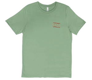 REAL Barreled To The Bone Tee-Sage— Alternate View