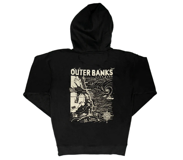Sudadera Con Capucha Outer Banks North Carolina - Diseño Vintage Surfer, Para Hombres, Mujeres Y Niños