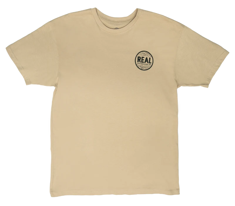 REAL Outer Banks Map Tee-Sand