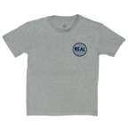 REAL Outer Banks Map Youth Tee-Carbon Grey