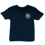 REAL Outer Banks Map Youth Tee-Navy Blazer