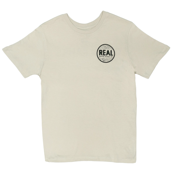 REAL Outer Banks Map Wmn's Boyfriend Tee-Bone