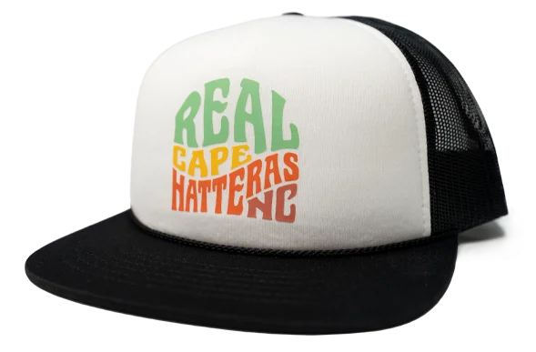 REAL Retro Badge Hat-White/Black