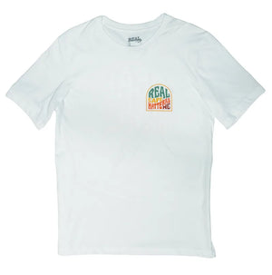 REAL Retro Badge Tee-White— Alternate View