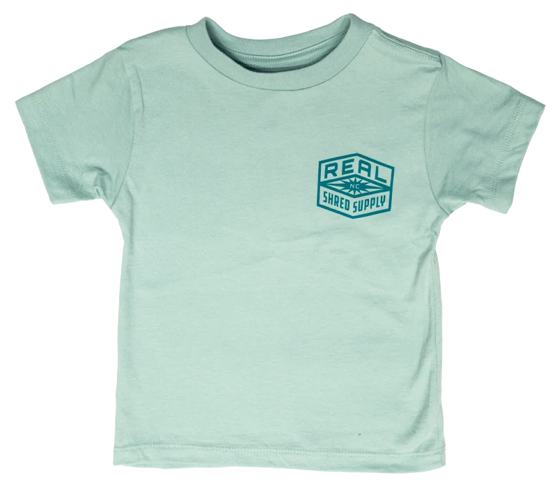 REAL Toddler Shred Supply Tee-Dusty Blue