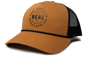 REAL Surf Supply Hat-Caramel/Black